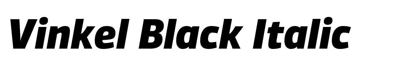 Vinkel Black Italic